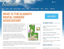 Tablet Screenshot of klamathroa.com